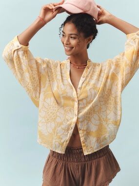 Anthropologie NWT Sidney Batwing Blouse by Pilcro